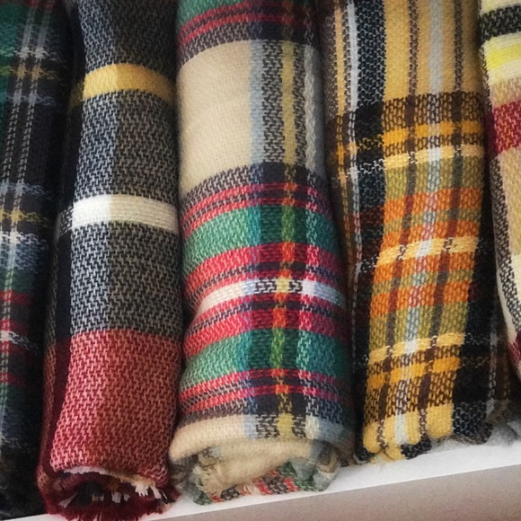 Christmas Women Oversized Scarf/Wrap Shawl Plaid - Picture 4 of 6